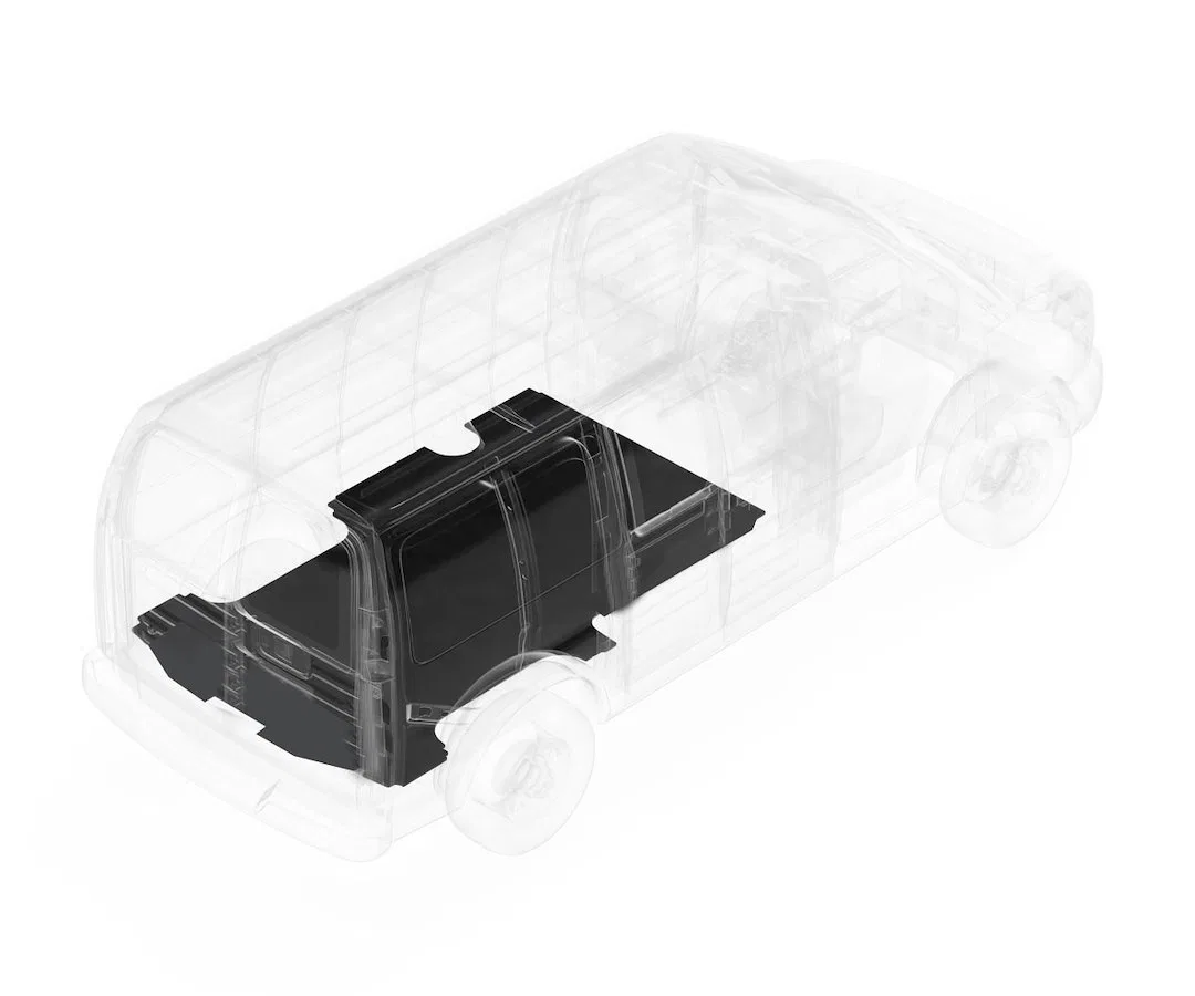 312-043-7621 – LEGEND FLEET Cargo Area Liner, Black Direct Fit Flat Edges Rubber Non-Skid 1 Piece Without Sills
